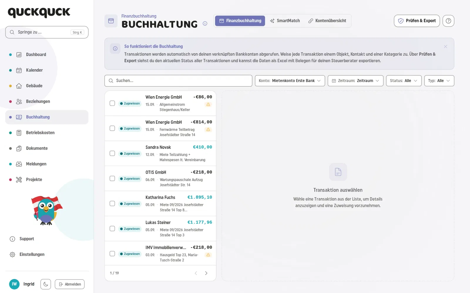 QuckQuck – Buchhaltung & Belege