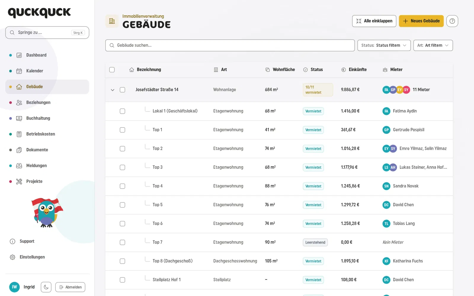 QuckQuck – Gebäude & Einheiten