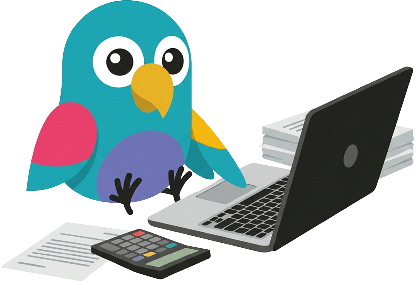 QuckQuck Mascot Buchhaltung
