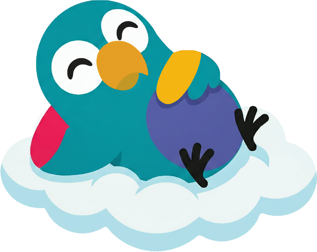 QuckQuck Mascot entspannt